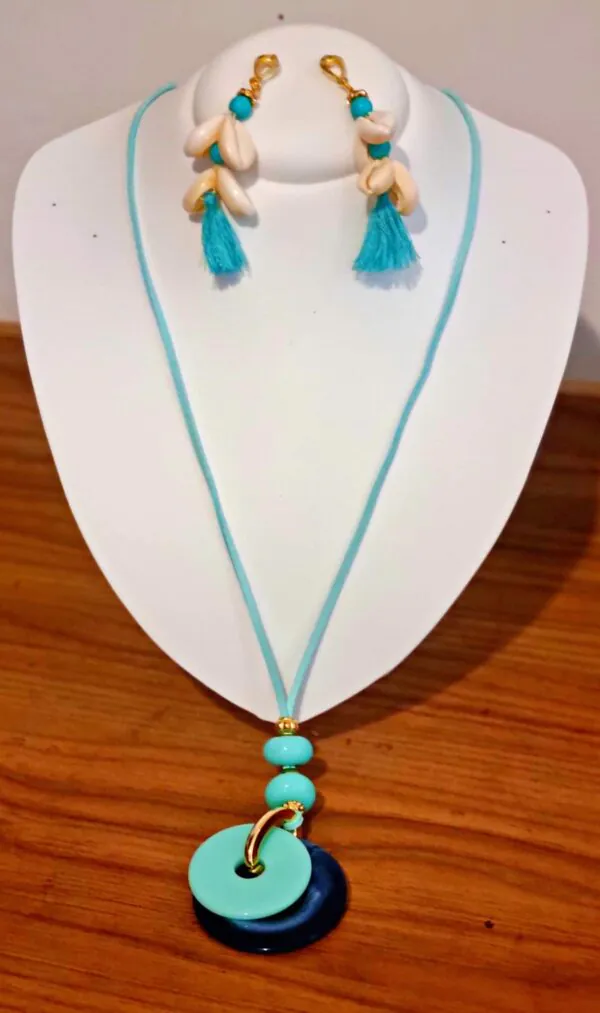 Conjunto Max colar Azul Piscina